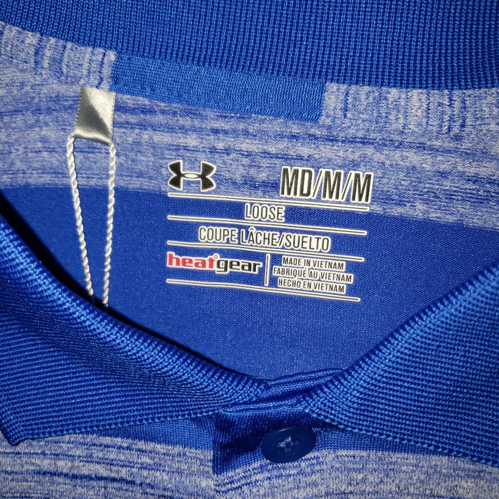 Under Armour Skyball Tonal Stripe Golf Polo - Picture 2 of 6